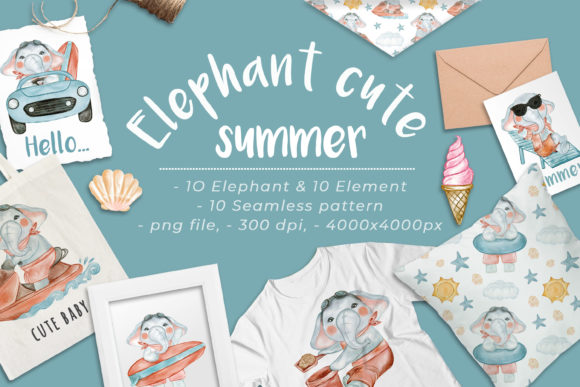 Cute Elephant Summer Watercolor Set Review