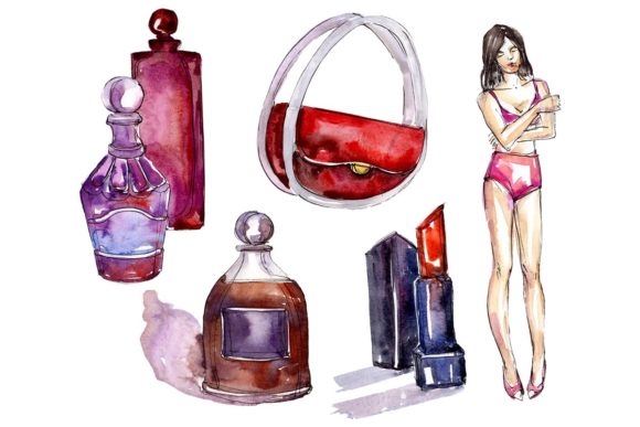 Fashion Collection Tender Feeling Watercolor Illustrations