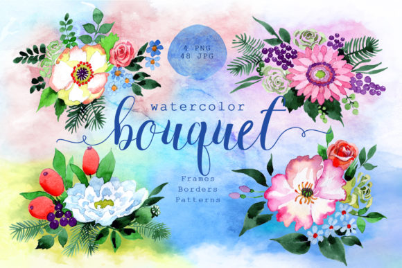 Four Wonderful Bouquet Flowers Watercolor Set Review