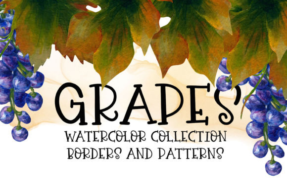 Grapes Watercolor Collection - Borders Review