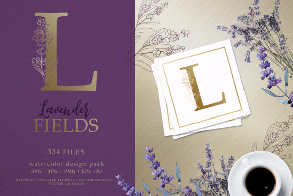 Lavender Fields Watercolor and Vector Pack Review