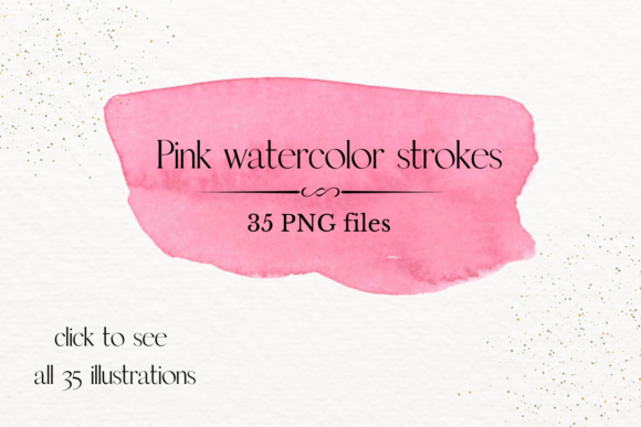 Light Pink Watercolor Splash Clipart & Illustrations