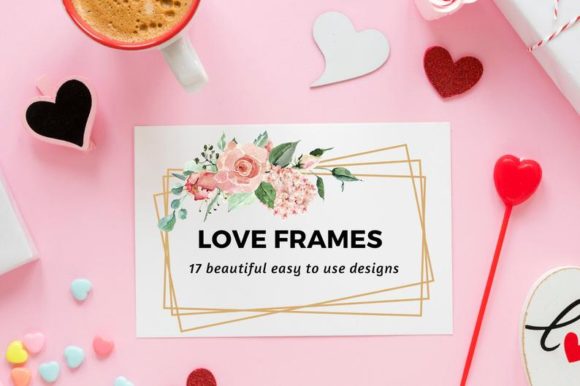 Review: 17 Love Watercolor Floral Frames