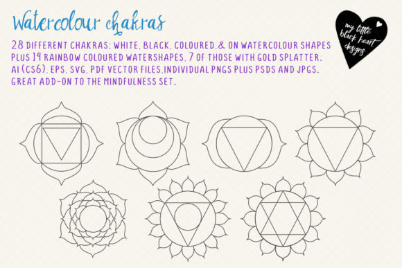 Watercolour Chakras Illustrations Review